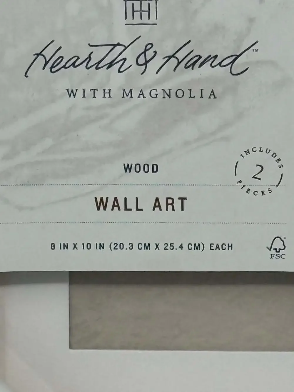 Hearth & Hand with Magnolia Wood Wall Art, Set of 2, 8 in x 10 in